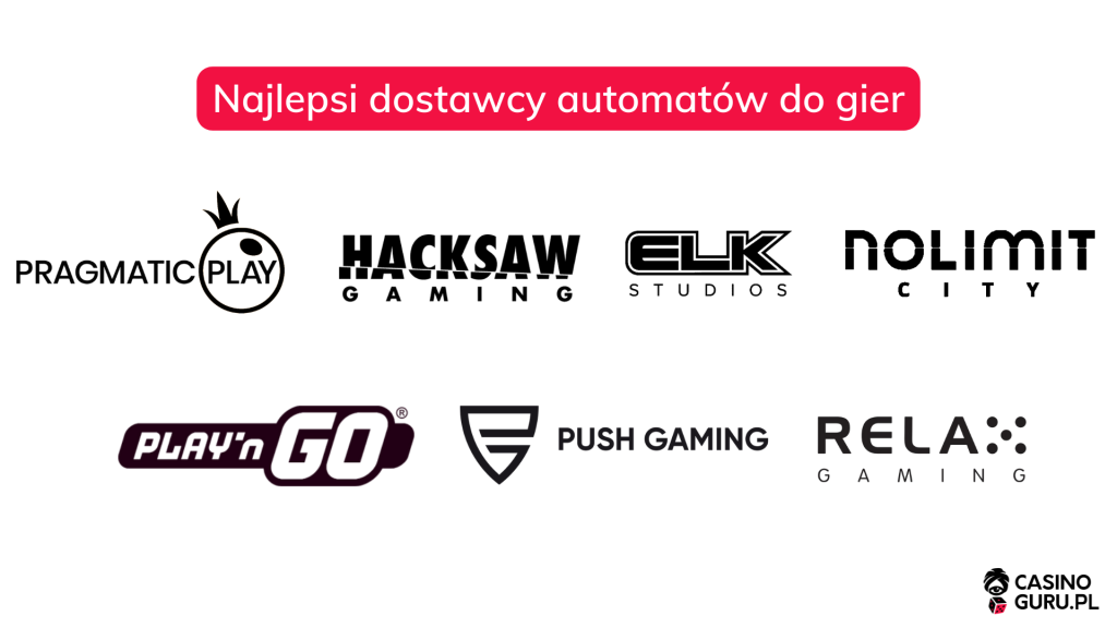 Najlepsi dostawcy automatow do gier