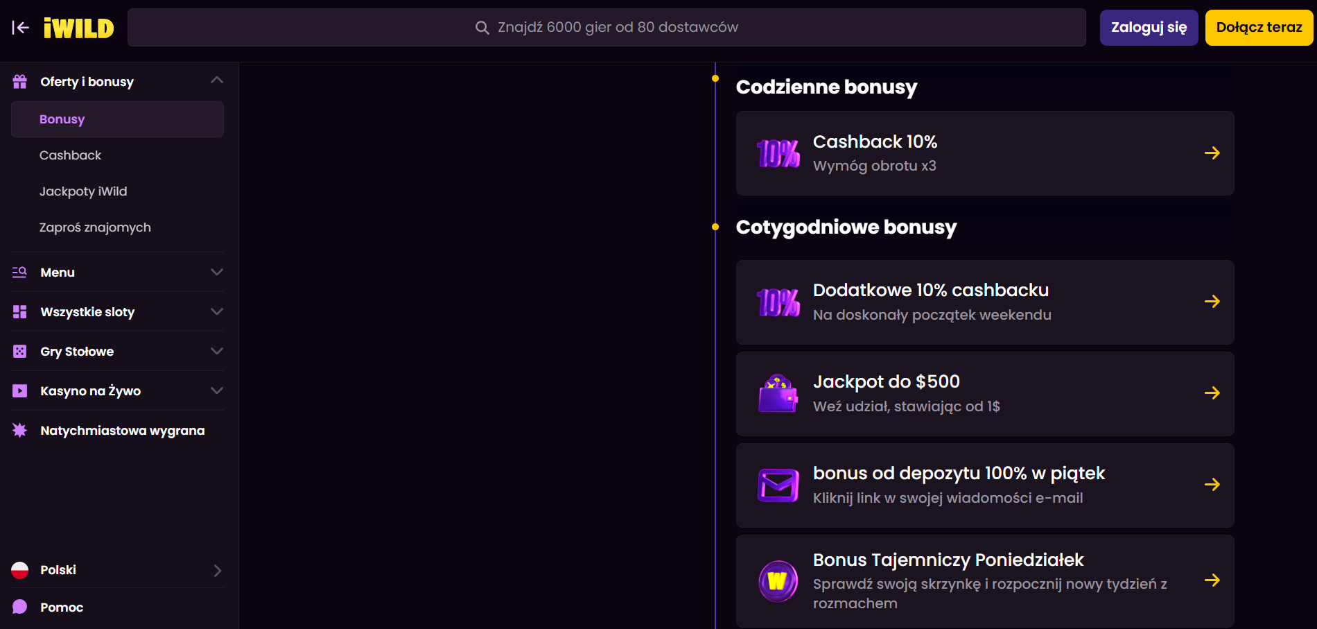 Bonusy iWild Bonusy-iWild