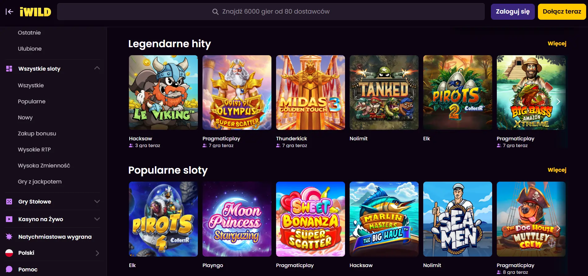 Sloty iWild sloty-iWild