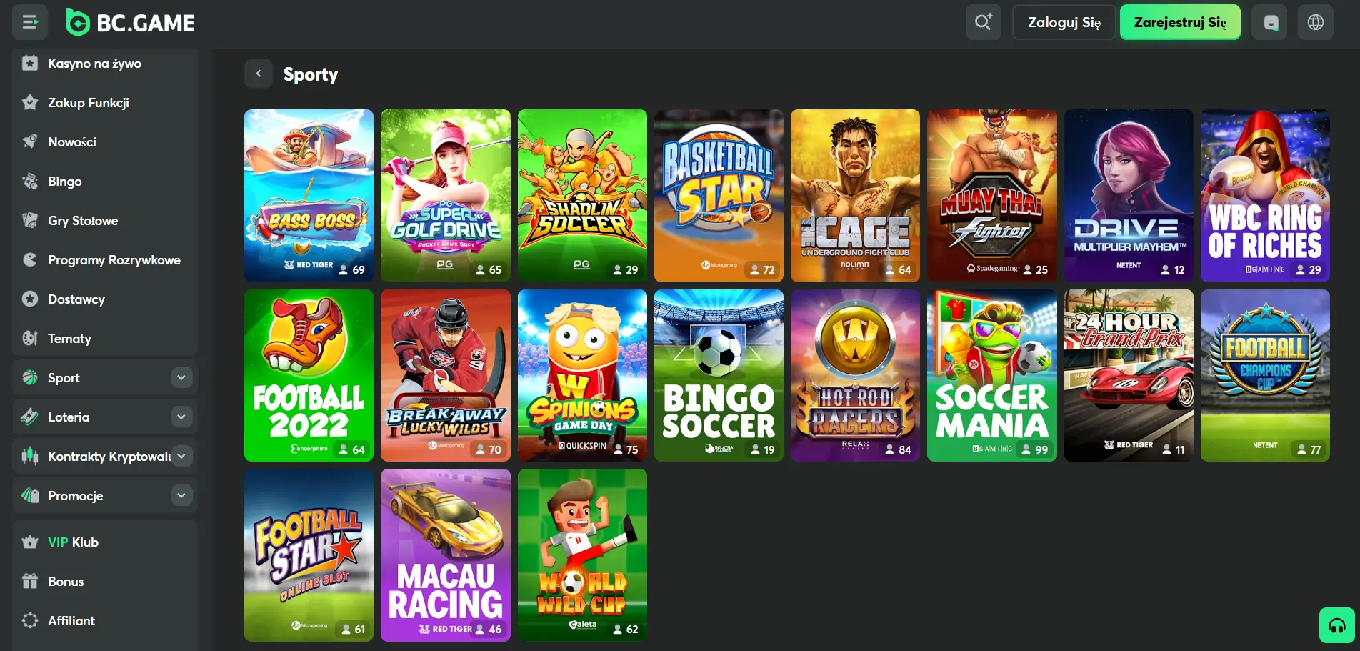 Sloty sportowe BC.GAME-sportowe-sloty
