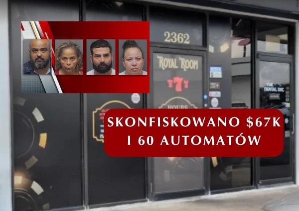 Nalot w hrabstwie Bexar: w miejscu nielegalnych gier hazardowych skonfiskowano $67K i 60 automatów