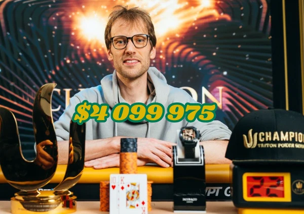 Christoph Vogelsang zdobywa tytuł mistrza Triton Poker Main Event