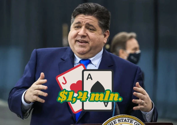 Gubernator Illinois JB Pritzker wygrywa $1,4 mln w blackjacka