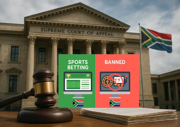 Sąd Najwyższy RPA zakazuje gier kasynowych na stronach bukmacherskich