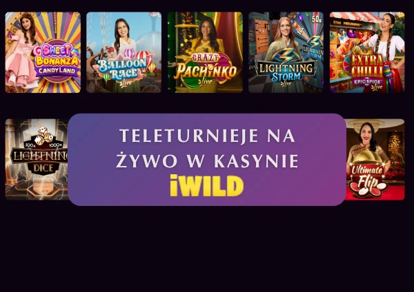 Teleturnieje na żywo w kasynie iWild
